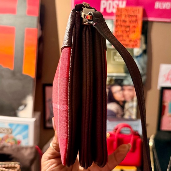 Kate Spade New York Leila Plaid Triple Gusset Crossbody Bag - Picture 5 of 17